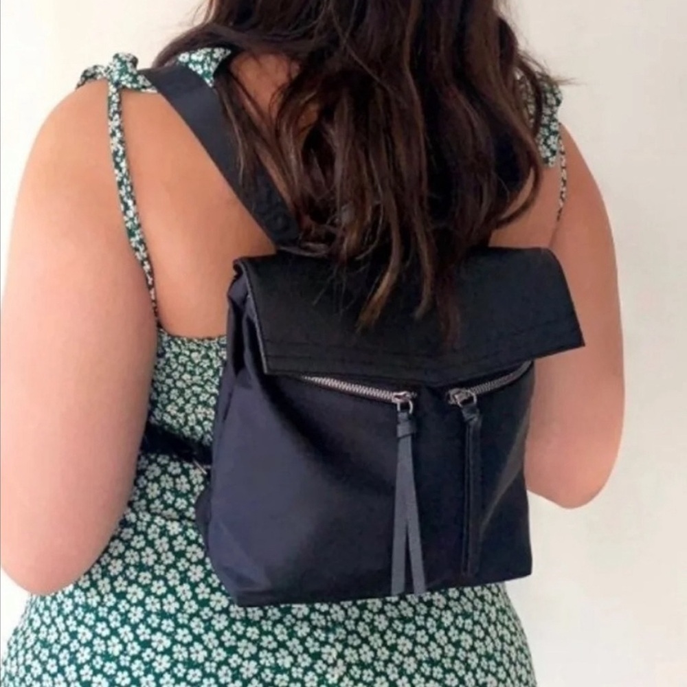 Botkier Trigger Nylon Backpack Black Mini - image 3